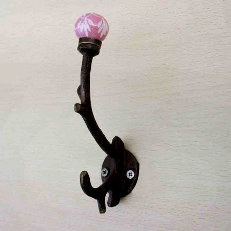 Pink Floral Tree Hook-EHG-42